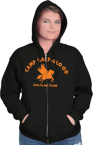 Vista 3 de Brisco Brands Camp Half Blood Greek Mythology - Sudadera con capucha para hombre y mujer