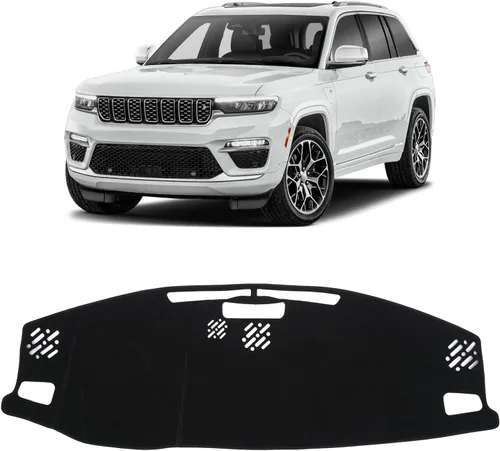 Vista 55 de KUST Funda negra para salpicadero compatible con Tesla Modelo Y Modelo 3 2017-2023, accesorios para el modelo Y Modelo 3, tapete antideslizante