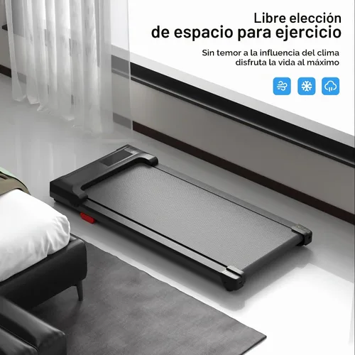 Vista 6 de Walking Pad Treadmill for Home - Under Desk Treadmills Mini Portable Walking Running Machine Slim Compact Small Lightweight Motorized Electric Negro