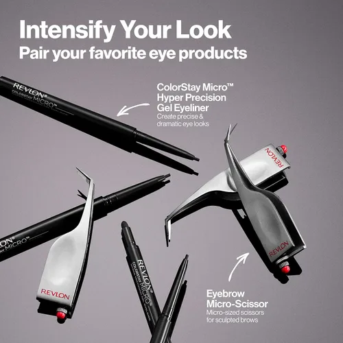 Vista 9 de Revlon ColorStay - Delineador de ojos de gel, maquillaje de ojos Micro Hyper Precision con difuminador integrado, impermeable, de larga duración