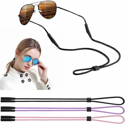 Vista 12 de BANSTLE Glasses Strap - 3 Pcs Adjustable Eyewear String Lanyard Retainer - Eyeglasses Holder Strap for Men, Women and Kids