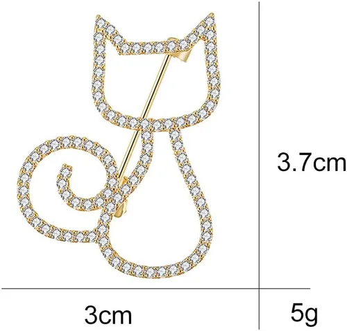 Vista 2 de Brooch Pin Corsage, Sweater Dress Bag Fashion Jewelry Accessory Decor for Birthday Party Wedding Christmas Gift