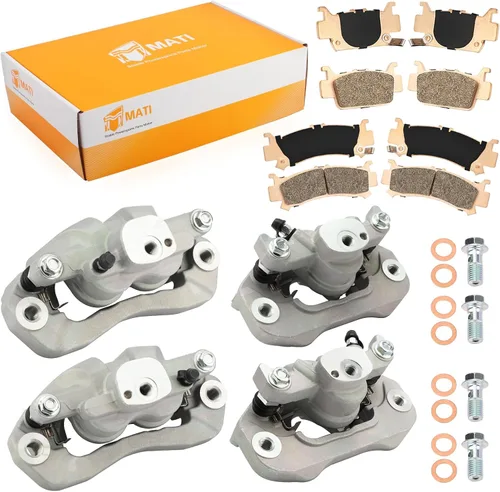 Vista 7 de M MATI Pinzas de freno de disco delanteras y traseras con pastillas sinterizadas para Honda Pioneer 1000 Talon 1000 1000X 1000R SXS1000 2016-2023