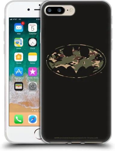 Vista 155 de Head Case Designs Funda de gel con licencia oficial de Batman DC Comics Bat Signal Logos [protección de grado militar] compatible con Apple iPhone 7