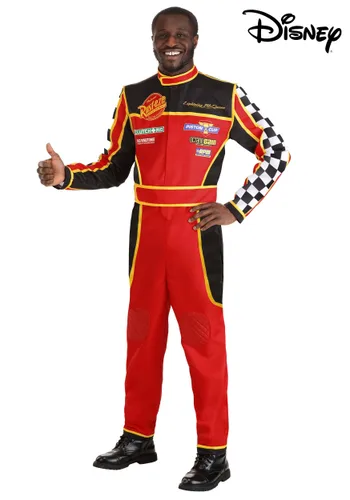 Vista 8 de Disfraz adulto de uniforme de equipo de boxes de Cars de Disney y Pixar Multicolor