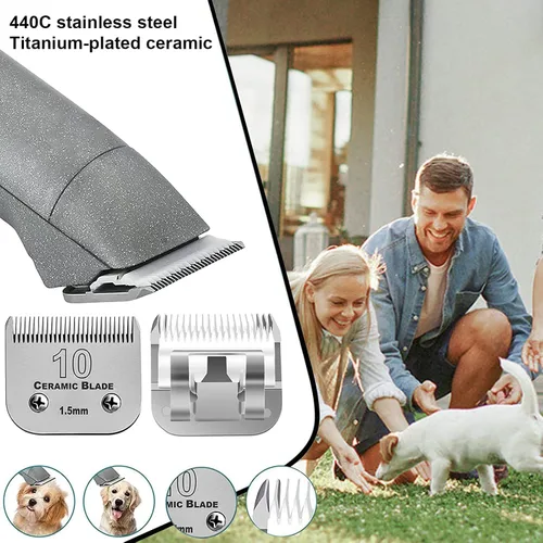 Vista 4 de 7PCS10 Cuchillas de aseo para perros compatibles con Andis Dog Clipper #10+30+40+3FC+4FC+5FC+7FC
