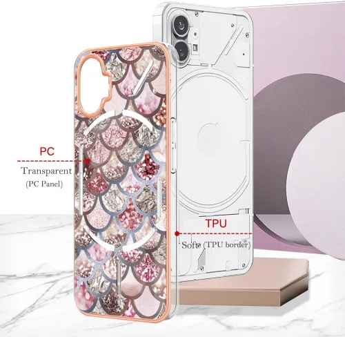 Vista 2 de Funda compatible con Nothing Phone 1, compatible con Nothing Phone One A063 para teléfono móvil TPU funda FLP
