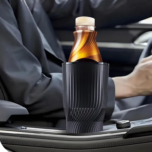 Vista 8 de Smart 2 en 1 calentador de taza de coche enfriador de taza de viaje calentada, control de temperatura, calentador de café de coche taza de café