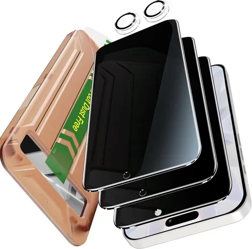 Vista 20 de YMHML Paquete de 2 protectores de pantalla de privacidad compatibles con iPhone SE 2020 2ª 2022 de 3ª generación, iPhone 8, 7, 6S, 6, 6, 6