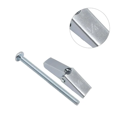 Vista 5 de HELIFOUNER 10 anclajes de palanca de 1/4 de pulgada para paneles de yeso, pernos de anclaje, anclajes para paneles de yeso, tornillos con anclajes