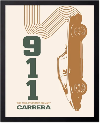Vista 61 de Poster Master Póster de coche – Impresión clásica de coche – Arte de vehículo – Gran decoración de pared de garaje u oficina – 8 x 10 pulgadas