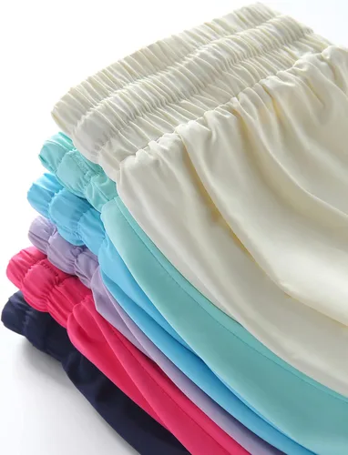 Vista 6 de Paquete de 3 pantalones cortos fluidos para niñas con forro de elastano, 2 en 1, faldas de mariposa para jóvenes, para fitness, correr, deportes