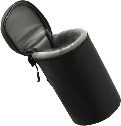 Vista 3 de Navitech Black Water Resistant Camera Lens Protective Case Pouch - Compatible with Samyang XP 50mm F1.2 Lens