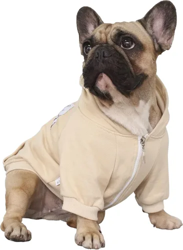 Vista 12 de iChoue - Disfraces para perros, I am a French Bulldog, suéteres divertidos, abrigos de invierno, sudaderas con capucha, Frenchie Pitbull Corgi, Pug