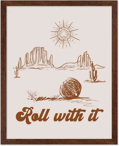 Vista 27 de Poster Master Póster de You've Yeed Your Last Haw - Impresión retro de vaquero marrón - Arte occidental - Arte moderno - Arte del salvaje oeste