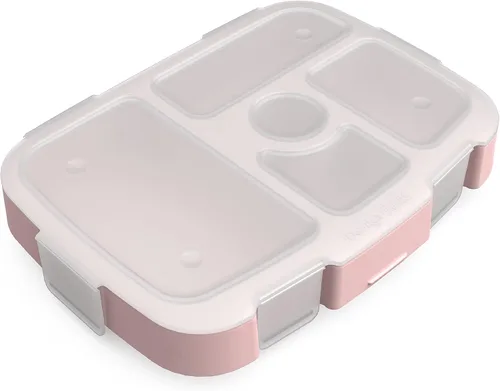 Vista 13 de Bentgo® Kids Prints Bandeja con Cubierta Transparente - Reutilizable, Sin BPA, Recipiente de Preparación de Comidas de 5 Compartimentos con Control
