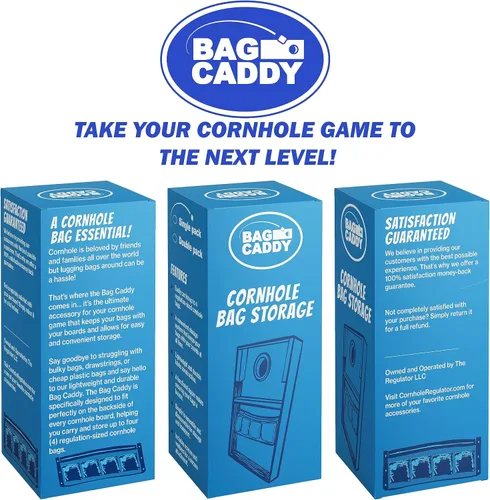 Vista 7 de Bolsa de Cornhole Caddy (paquete doble) Almacenamiento de bolsas de maíz Accesorios para tableros de Cornhole