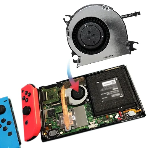 Vista 6 de Partsatoz Internal CPU GPU Cooling Fan Cooler Replacement with 2.0mm Tri-wing and 1.5mm Phillips Screwdriver for Nintendo Switch NS 2017 Console