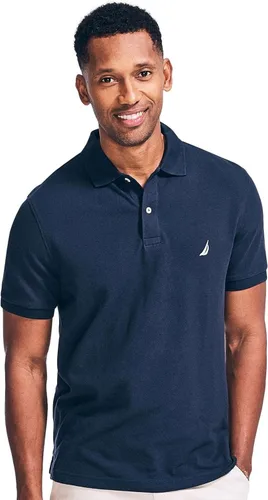 Vista 172 de Nautica playera polo clásica de mangas cortas, color sólido, para hombre