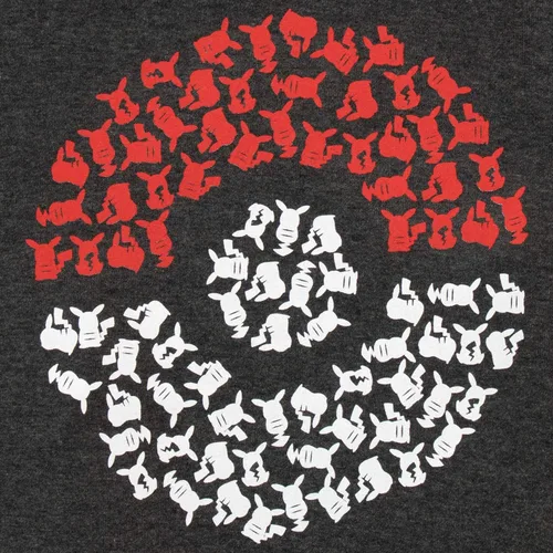 Vista 3 de Pokemon Sudadera con capucha de pokeball para niños Gris