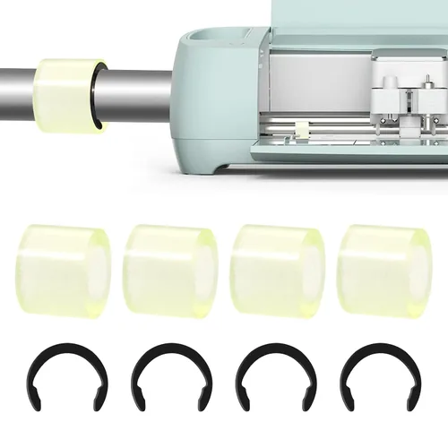 Vista 8 de Resolución de rodillos de goma de 2 piezas y 2 piezas de repuesto compatibles con Cricut Maker/Maker 3
