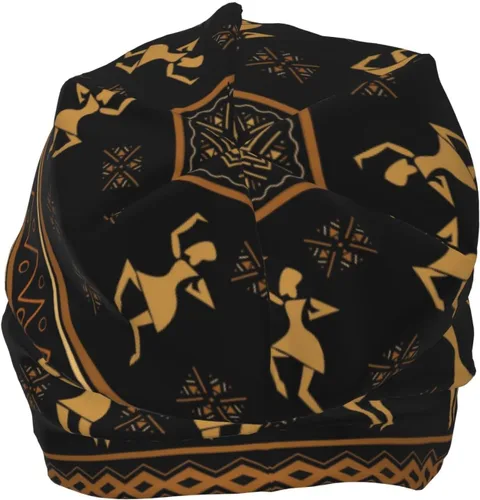 Vista 13 de Gorro africano holgado de invierno, gorro de punto casual para hombres y mujeres