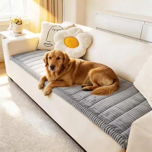 Vista 16 de Awjcsv Funda para Sofá para Perros Lavable, Fundas de Sofá Peludas para Mascotas para Sofá de 3 Cojines, Funda Antideslizante para Sofá