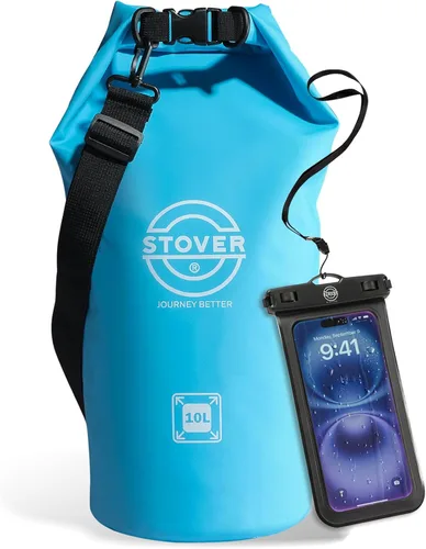 Vista 24 de STOVER 5/10/25/30/40/55L Waterproof Dry Bag- Roll-Top Backpack w/Phone Case- Kayaking, Hiking, Camping, Boating- Men/Women