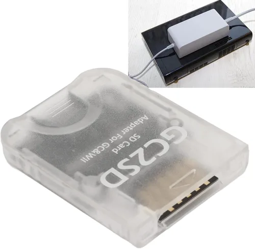 Vista 6 de Zopsc Adaptador de tarjeta micro de almacenamiento Wii, adaptador de tarjeta micro SD GC2SD, lector de tarjetas para consolas Wii Gamecube, Plug and