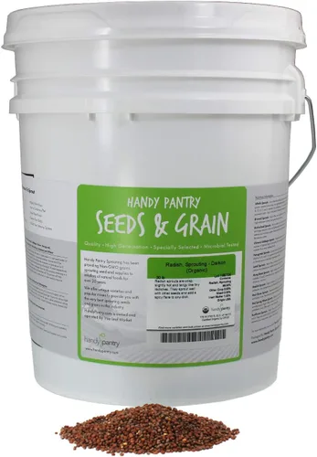Vista 11 de Semillas germinantes de rábano 1 lb - Semillas microverdes Daikon sin OMG para cultivo en interiores for Indoor Growing