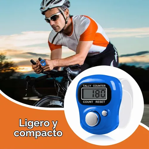 Vista 5 de Amble Contador de clicker con diamantes de imitación, contador de contador de 5 dígitos, clickers para vuelta, lanzamiento, golf, tejido, conteo
