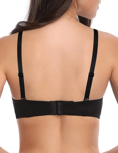 Vista 5 de Wingslove Sujetador de figura completa sin tirantes para mujer, con varillas, contorno multisentido, talla grande, alfombra roja