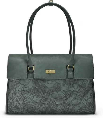 Vista 10 de LOVEVOOK Bolso de Mensajero para Computador Portátil para Mujeres, Bolso de Hombro Cruzado para Computador y Negocios, Profesional, Bolso de Mano