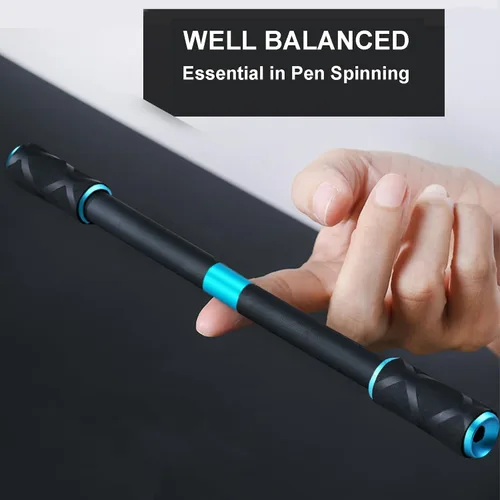 Vista 4 de Penspinning Bolígrafos Mods Spinning Mods Spin Light Stick para principiantes, negro y azul