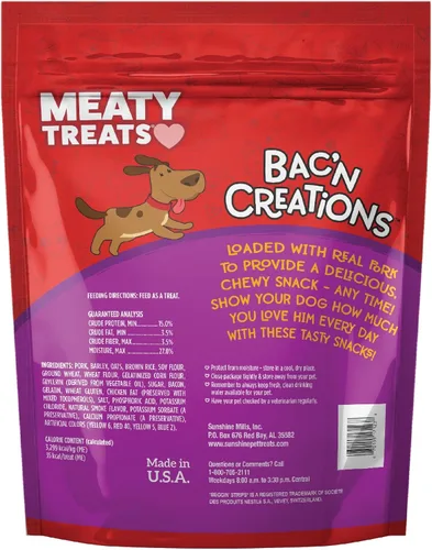 Vista 2 de Meaty Treats Bac'n Creations - Sabor a tocino, 40 onzas