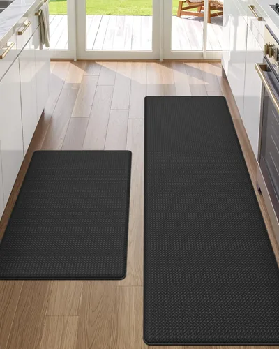 Vista 37 de DEXI Alfombrillas de Cocina Acolchadas Anti Fatiga, 17x59, Alfombra de Pasillo para Estar de Pie Impermeable, Espuma Viscoelástica Cómoda Acolchada