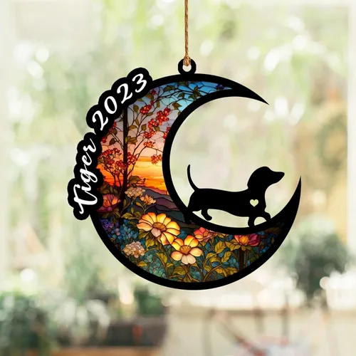 Vista 101 de Atrapasoles conmemorativo para perros, regalo de condolencia de perro de la pérdida del bulldog americano, regalos conmemorativos para los amantes