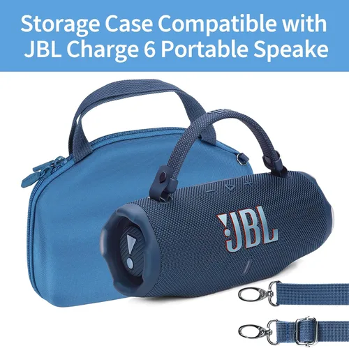 Vista 3 de Estuche de almacenamiento compatible con JBL Charge 6 Altavoz portátil impermeable a prueba de caídas (negro)