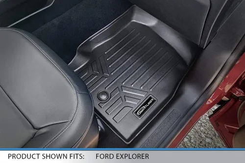 Vista 3 de SMARTLINER Juego de alfombrillas de 3 filas compatibles con Ford Explorer 2020-2023 Ford Explorer 2020 - 2025
