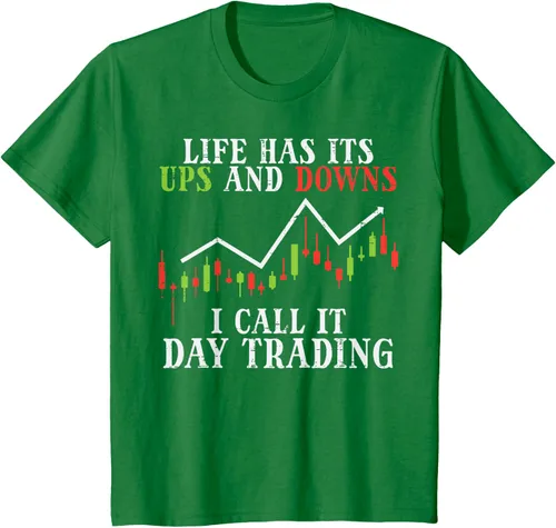 Vista 31 de Life Ups And Downs Day Trading Crypto Stock Market Trader T-Shirt, Negro