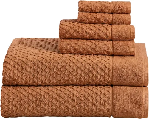 Vista 58 de Great Bay Home - Toallas de mano 100% algodón blanco, 6 toallas de baño suaves para manos, altamente absorbentes y de secado rápido, colección 01