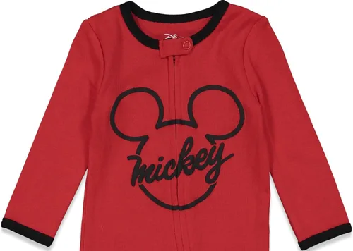 Vista 7 de Disney Mickey Mouse - Paquete de 2 overoles con cremallera para dormir y jugar para bebés