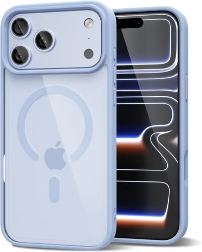 Vista 160 de oakxco Funda magnética transparente compatible con Magsafe, bonita funda delgada y transparente de poliuretano termoplástico no amarillenta, carcasa