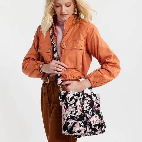 Vista 9 de Vera Bradley Bolso bandolera de algodón con múltiples correas
