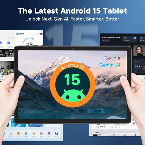 Vista 5 de HAOVM Tablet Android 15 de 8 pulgadas, tableta desbloqueada con SIM 4G, CPU Octa-Core 2.0GHz, 12 GB+64 GB, TF expandible, pantalla IPS, WiFi 5G