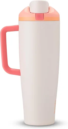 Vista 21 de Owala FreeSip - Botella de agua de acero inoxidable, 30 onzas, pastel de comida de ángel Angel Food Cake