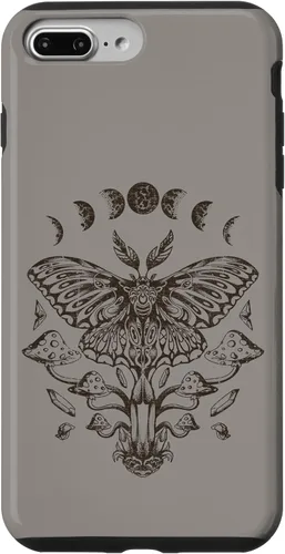 Vista 12 de Fairy Grunge Fairycore Aesthetic Goth Luna Moth Mushroom Case for iPhone 17