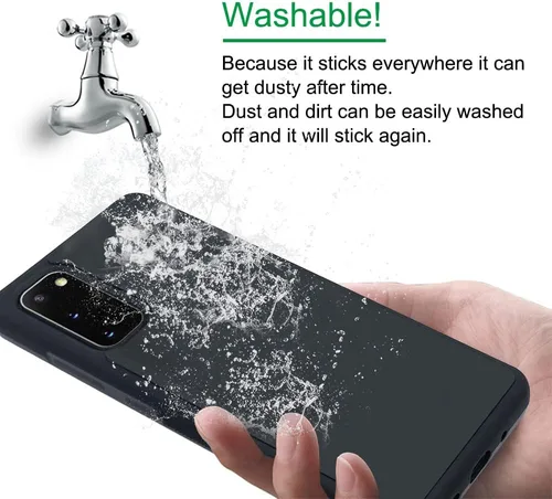 Vista 7 de Omio Funda antigravedad ultra fina con tecnología nano pegajosa mágica, cubierta protectora antigravedad, nano succión, flexible, antideslizante