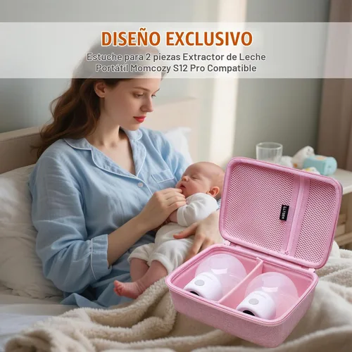 Vista 7 de LTGEM - Bolsa de transporte para extractores de leche compatible con 2 piezas Momcozy S12 Pro / S12Pro / S9 / M5 / All Momcozy portátil extractor
