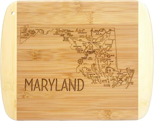 Vista 31 de Totally Bamboo A Slice of Life Alabama State Tabla de servir y cortar, 11 x 8.75 pulgadas